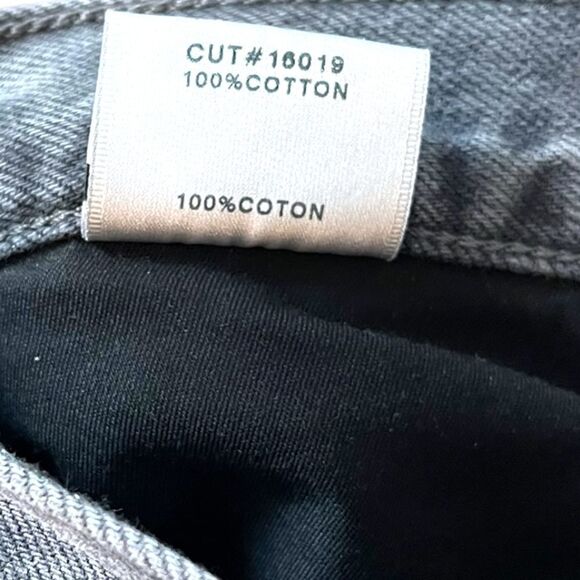 JBRAND Joan Cropped High Rise Wide Leg Jeans in Gray - Picture 7 of 11